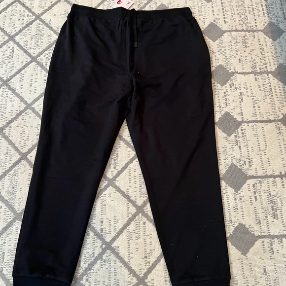 Badgley Mischka French Terry Jogger Pants Black Womens Sz 1X NWT - Picture 5 of 7